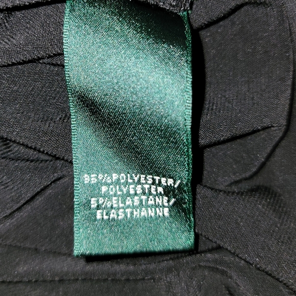 Ralph Lauren Elegant One-Shoulder Black Dress With Side Ruching - Picture 8 of 9